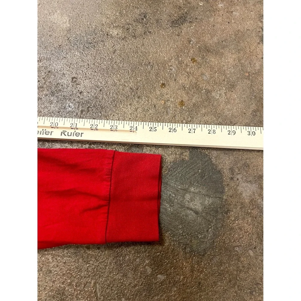 Polo Ralph Lauren Slim Fit Shirt Mens XL Red Cotton Embroidered Logo Long Sleeve